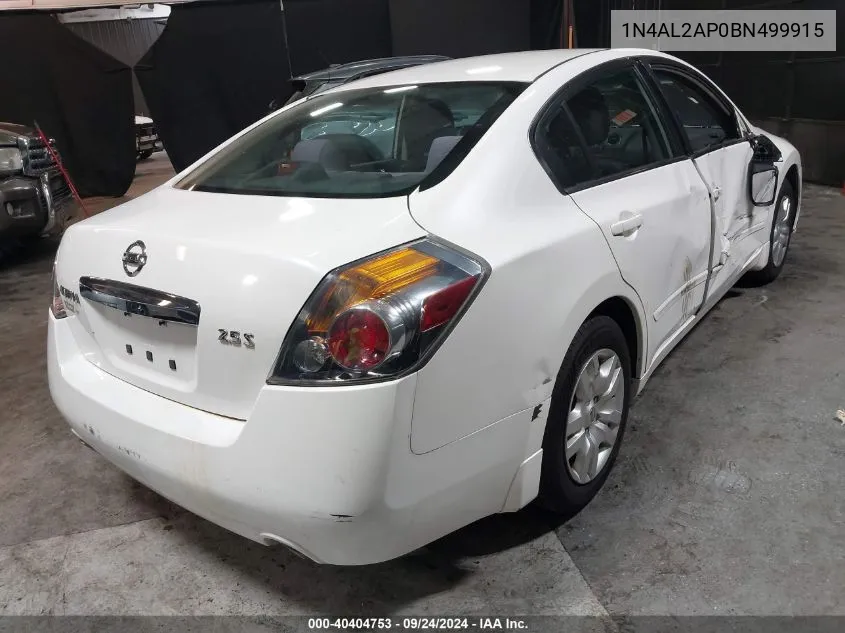 1N4AL2AP0BN499915 2011 Nissan Altima 2.5 S