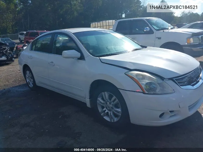 2011 Nissan Altima 2.5 S VIN: 1N4AL2APXBC184521 Lot: 40414800