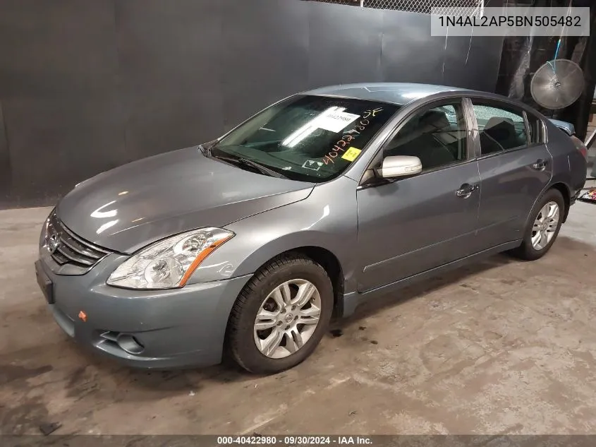 2011 Nissan Altima 2.5 S VIN: 1N4AL2AP5BN505482 Lot: 40422980