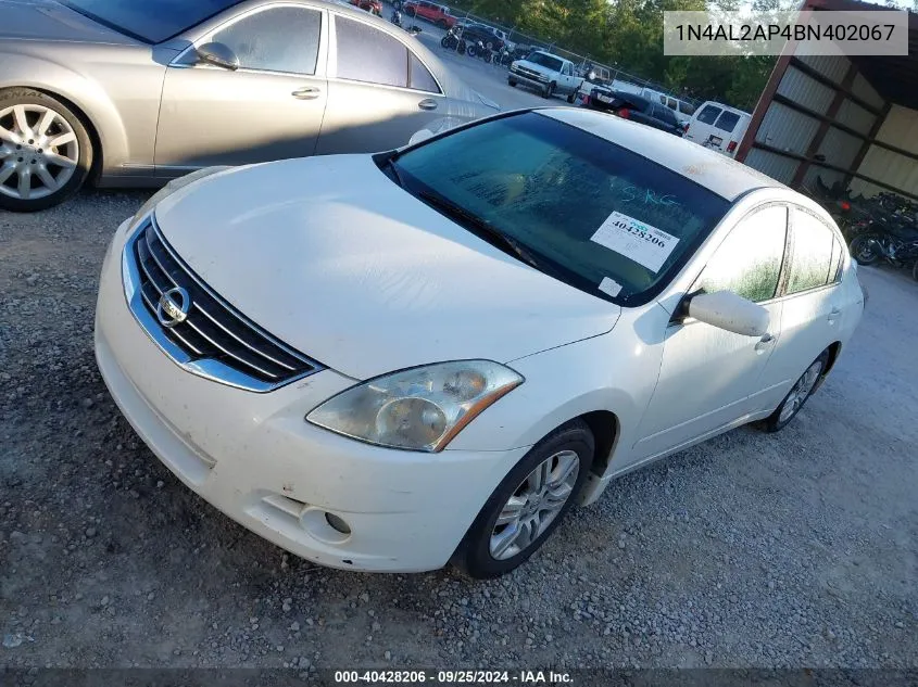 1N4AL2AP4BN402067 2011 Nissan Altima 2.5 S