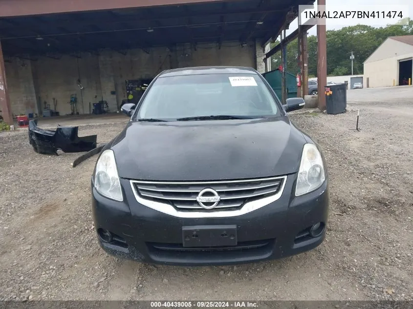 2011 Nissan Altima 2.5 S VIN: 1N4AL2AP7BN411474 Lot: 40439005