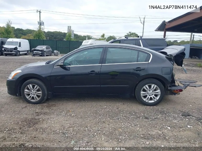 2011 Nissan Altima 2.5 S VIN: 1N4AL2AP7BN411474 Lot: 40439005