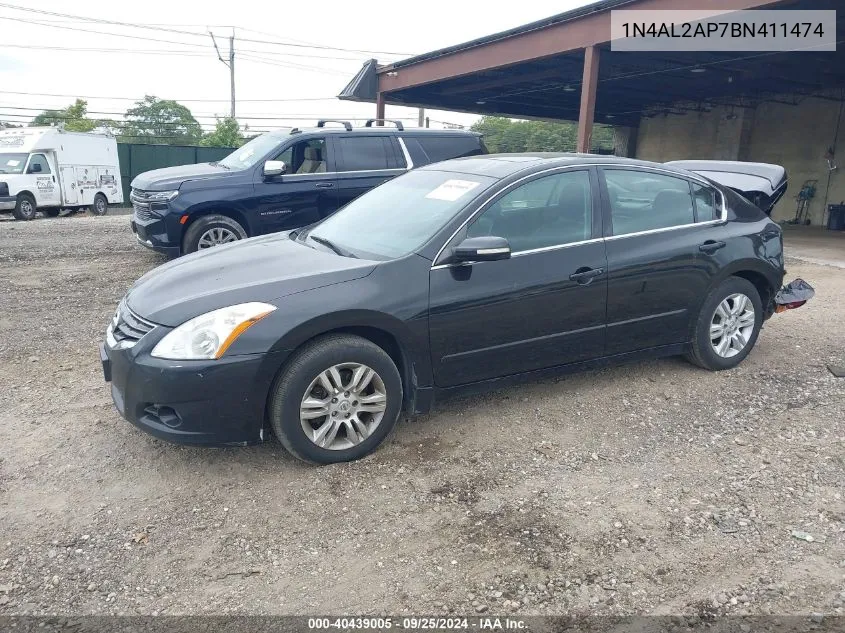 2011 Nissan Altima 2.5 S VIN: 1N4AL2AP7BN411474 Lot: 40439005