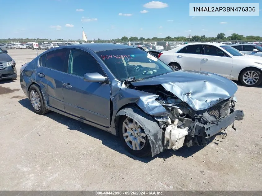 2011 Nissan Altima 2.5 S VIN: 1N4AL2AP3BN476306 Lot: 40442895