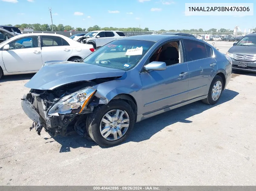 2011 Nissan Altima 2.5 S VIN: 1N4AL2AP3BN476306 Lot: 40442895