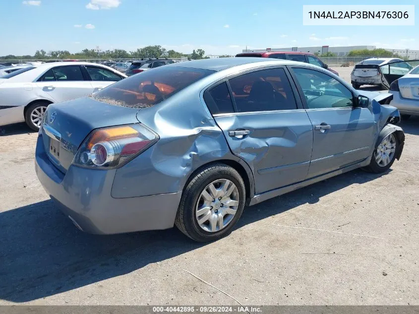 2011 Nissan Altima 2.5 S VIN: 1N4AL2AP3BN476306 Lot: 40442895