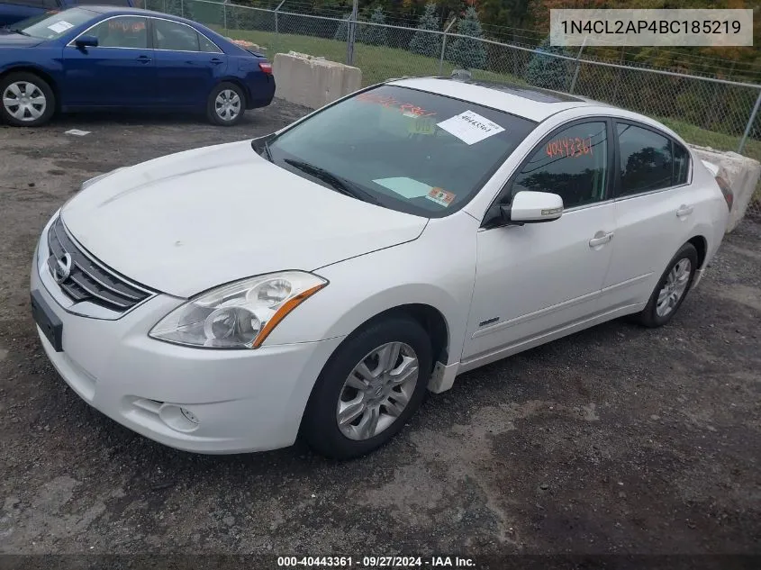 2011 Nissan Altima Hybrid VIN: 1N4CL2AP4BC185219 Lot: 40443361