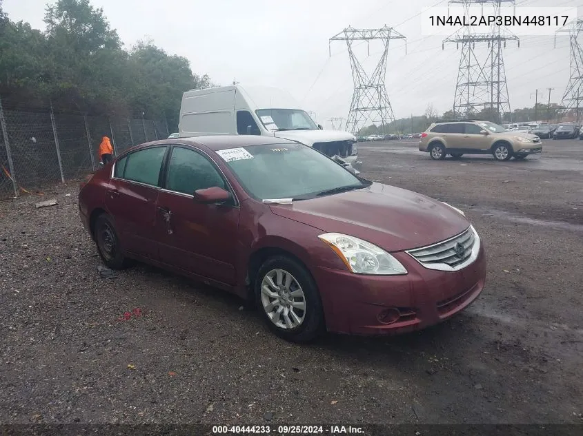 2011 Nissan Altima 2.5 S VIN: 1N4AL2AP3BN448117 Lot: 40444233