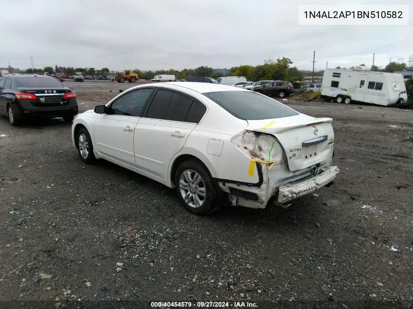 2011 Nissan Altima 2.5 S VIN: 1N4AL2AP1BN510582 Lot: 40454579