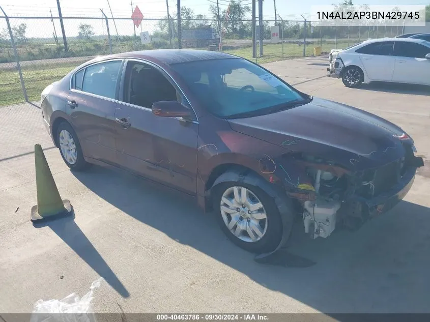 2011 Nissan Altima S VIN: 1N4AL2AP3BN429745 Lot: 40463786