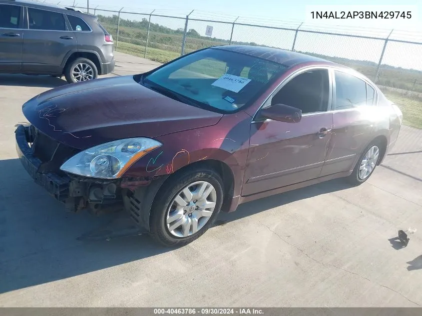 2011 Nissan Altima S VIN: 1N4AL2AP3BN429745 Lot: 40463786