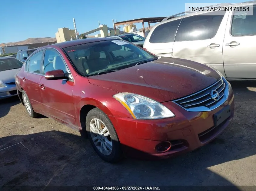 2011 Nissan Altima 2.5 S VIN: 1N4AL2AP7BN475854 Lot: 40464306