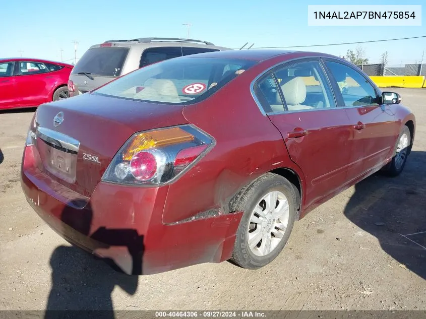 1N4AL2AP7BN475854 2011 Nissan Altima 2.5 S