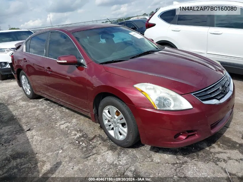 2011 Nissan Altima 2.5 S VIN: 1N4AL2AP7BC160080 Lot: 40467198