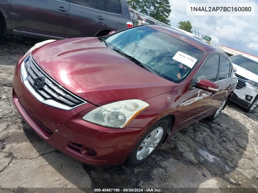 1N4AL2AP7BC160080 2011 Nissan Altima 2.5 S