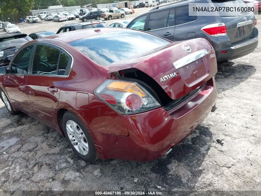 1N4AL2AP7BC160080 2011 Nissan Altima 2.5 S