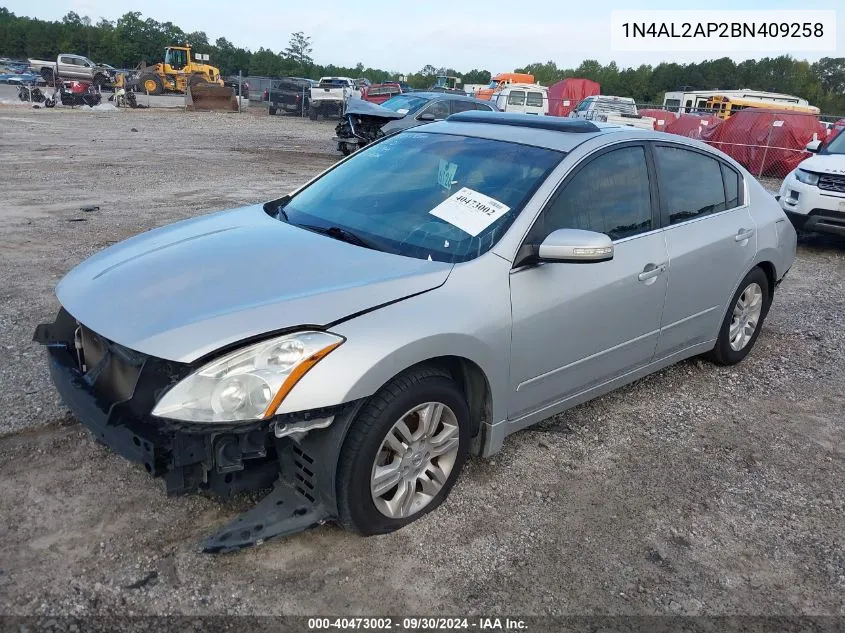 2011 Nissan Altima 2.5 S VIN: 1N4AL2AP2BN409258 Lot: 40473002