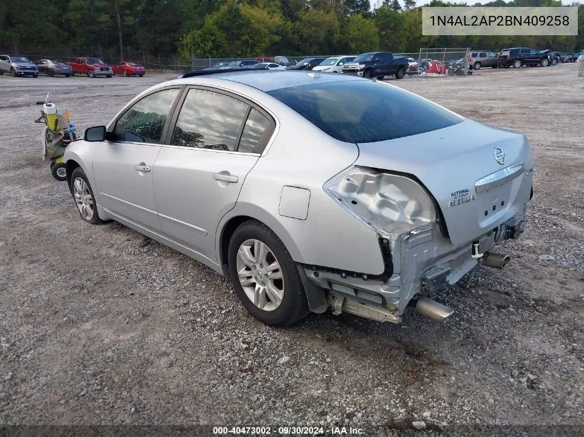 2011 Nissan Altima 2.5 S VIN: 1N4AL2AP2BN409258 Lot: 40473002