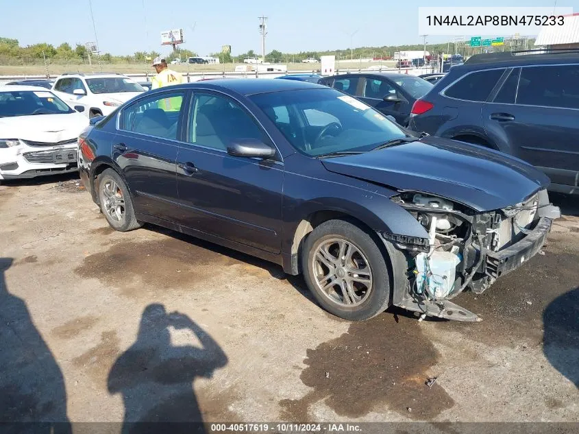 2011 Nissan Altima 2.5 S VIN: 1N4AL2AP8BN475233 Lot: 40517619