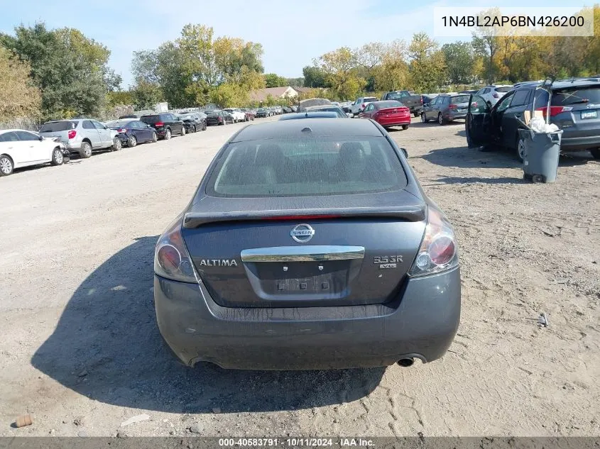 2011 Nissan Altima 3.5 Sr VIN: 1N4BL2AP6BN426200 Lot: 40583791