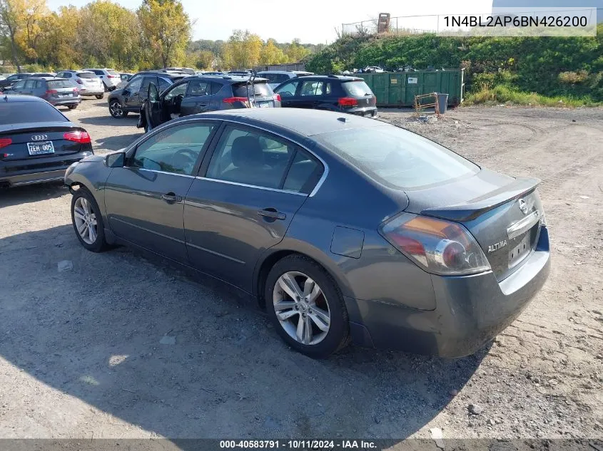 2011 Nissan Altima 3.5 Sr VIN: 1N4BL2AP6BN426200 Lot: 40583791