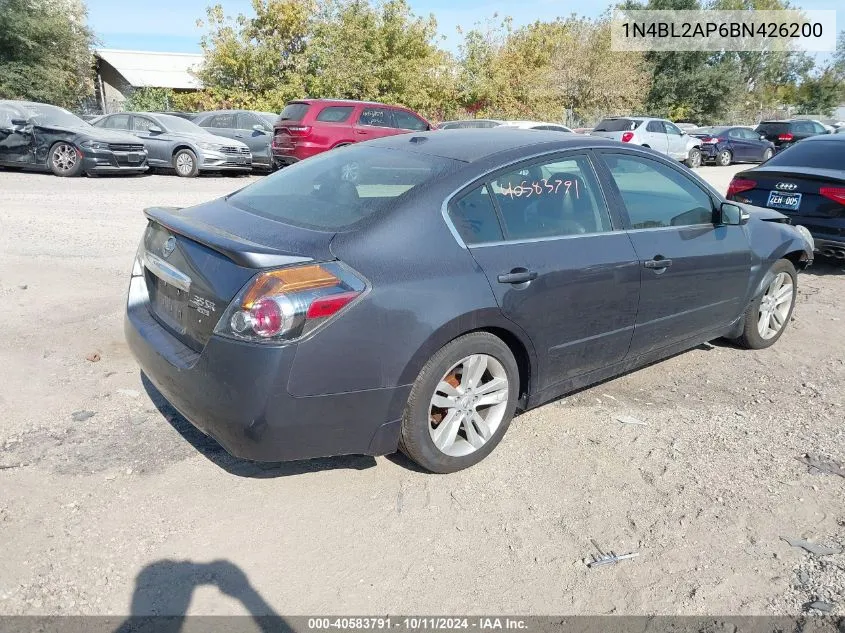 2011 Nissan Altima 3.5 Sr VIN: 1N4BL2AP6BN426200 Lot: 40583791