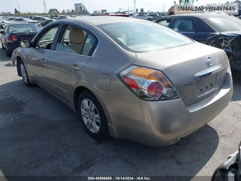 2011 Nissan Altima 2.5 S VIN: 1N4AL2AP9BN497645 Lot: 40596069