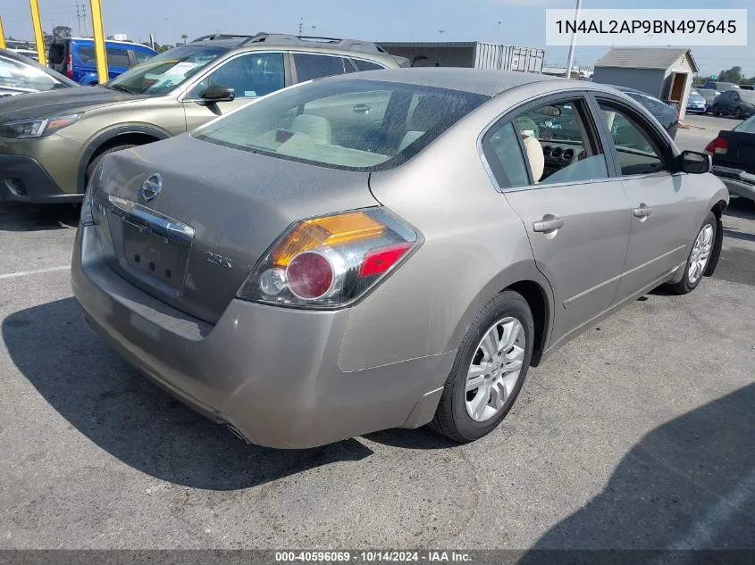 2011 Nissan Altima 2.5 S VIN: 1N4AL2AP9BN497645 Lot: 40596069