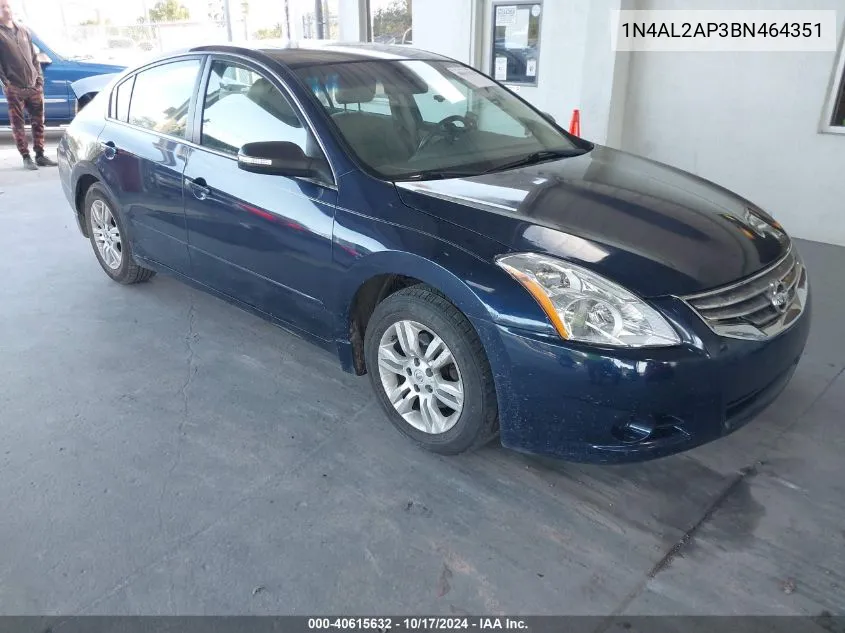 2011 Nissan Altima 2.5 S VIN: 1N4AL2AP3BN464351 Lot: 40615632