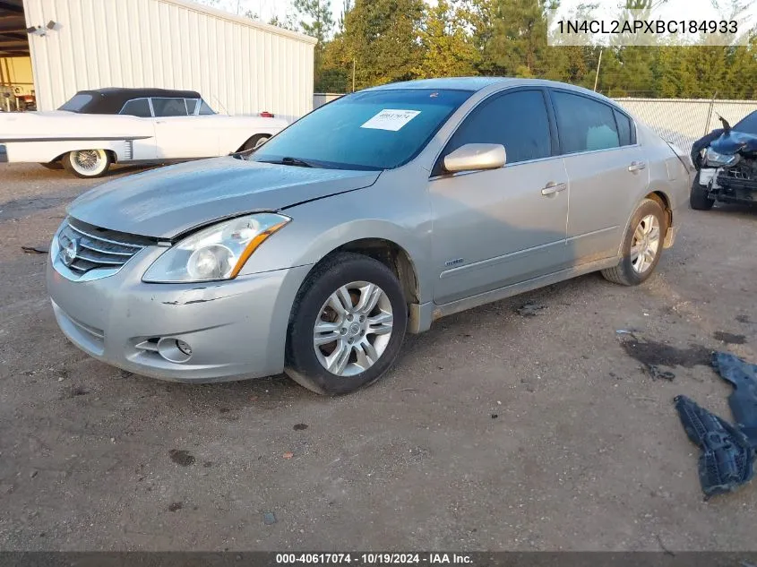 2011 Nissan Altima Hybrid VIN: 1N4CL2APXBC184933 Lot: 40617074