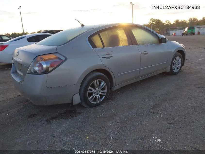 2011 Nissan Altima Hybrid VIN: 1N4CL2APXBC184933 Lot: 40617074