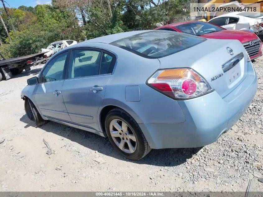 2011 Nissan Altima 2.5 S VIN: 1N4AL2APXBN464718 Lot: 40621445