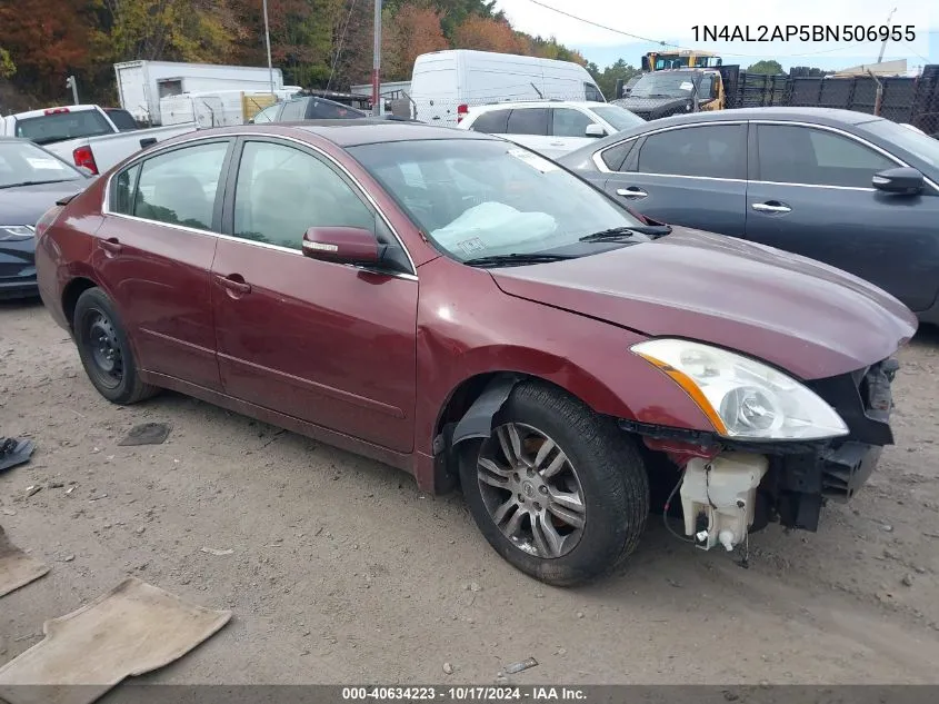 2011 Nissan Altima 2.5 S VIN: 1N4AL2AP5BN506955 Lot: 40634223