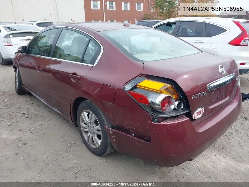 2011 Nissan Altima 2.5 S VIN: 1N4AL2AP5BN506955 Lot: 40634223