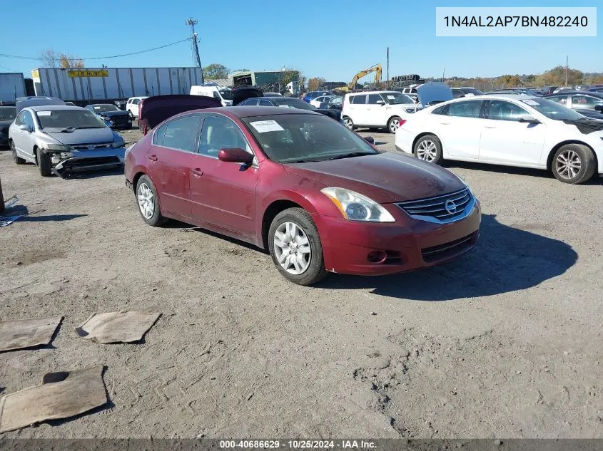 2011 Nissan Altima 2.5 S VIN: 1N4AL2AP7BN482240 Lot: 40686629