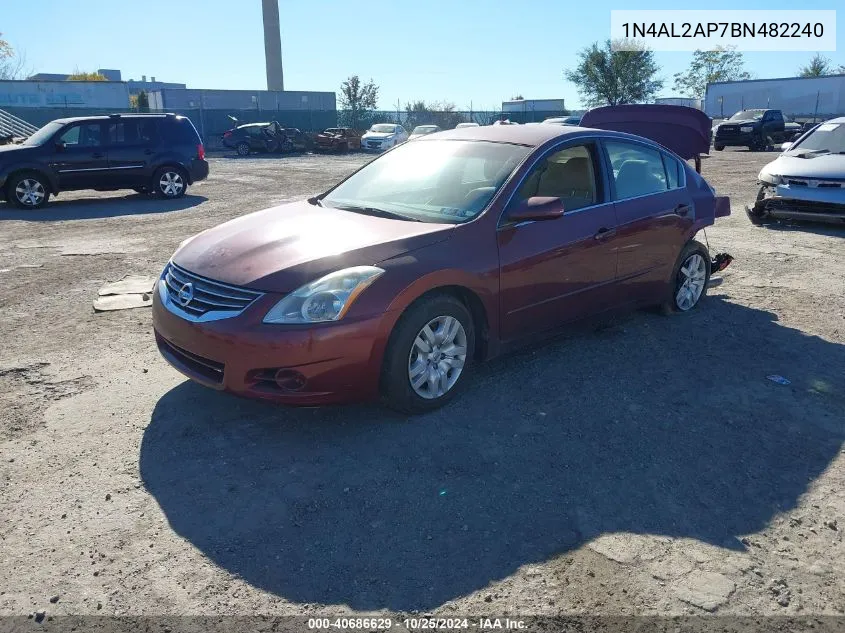 2011 Nissan Altima 2.5 S VIN: 1N4AL2AP7BN482240 Lot: 40686629