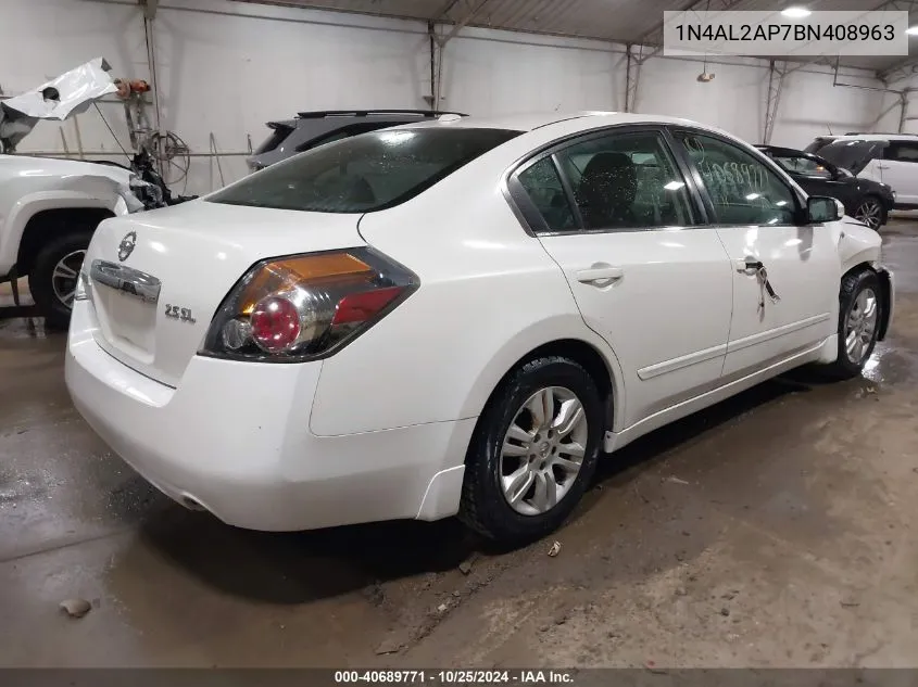 2011 Nissan Altima 2.5 S VIN: 1N4AL2AP7BN408963 Lot: 40689771