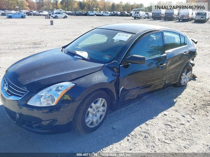 2011 Nissan Altima 2.5 S VIN: 1N4AL2AP9BN467996 Lot: 40711786