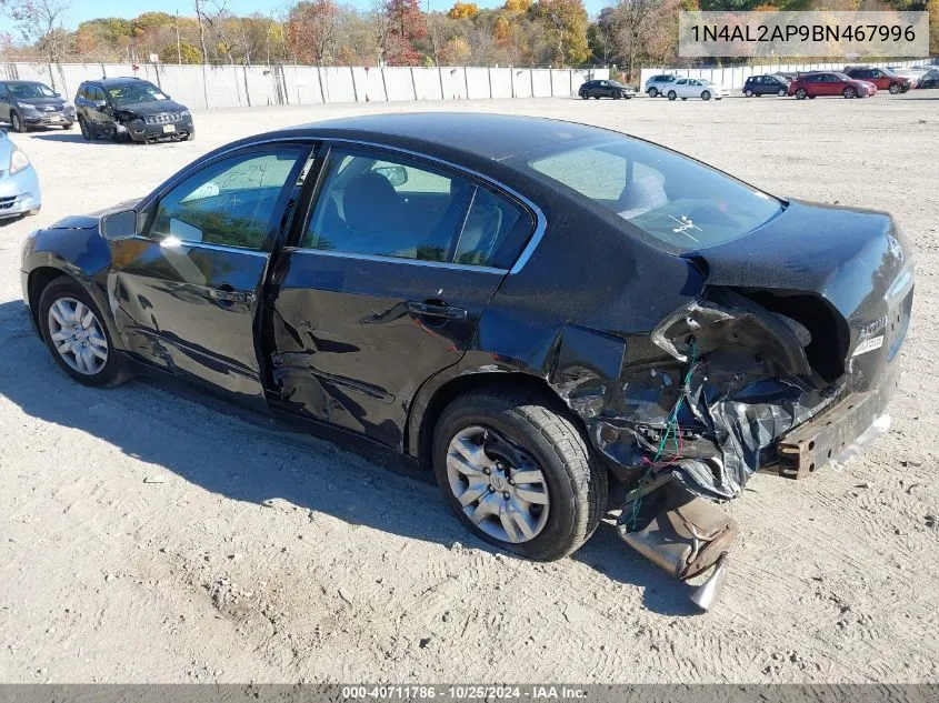 2011 Nissan Altima 2.5 S VIN: 1N4AL2AP9BN467996 Lot: 40711786