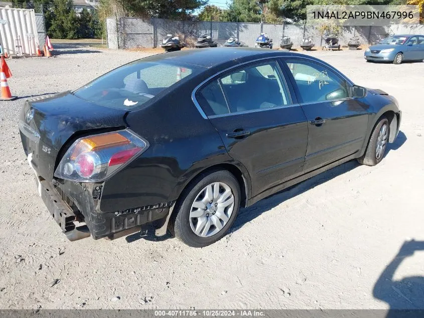 2011 Nissan Altima 2.5 S VIN: 1N4AL2AP9BN467996 Lot: 40711786