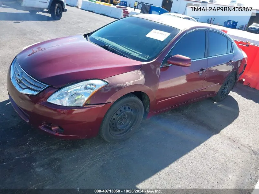 2011 Nissan Altima 2.5 S VIN: 1N4AL2AP9BN405367 Lot: 40713050