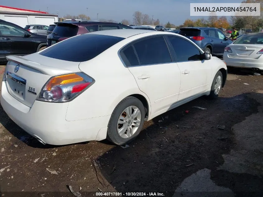 2011 Nissan Altima 2.5 S VIN: 1N4AL2AP0BN454764 Lot: 40717591