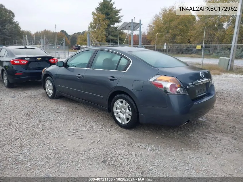 1N4AL2APXBC172952 2011 Nissan Altima 2.5 S