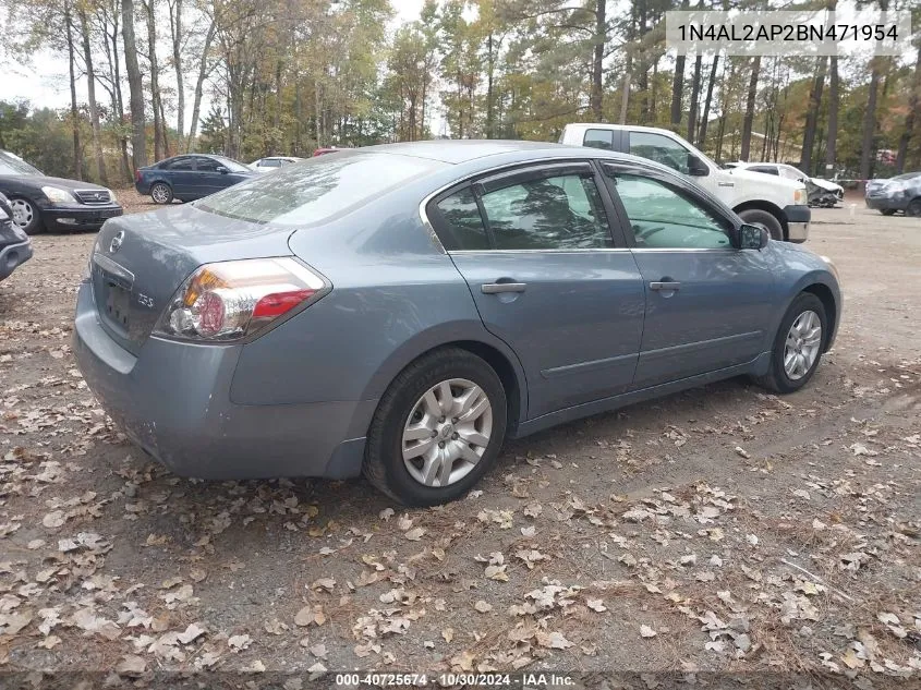 2011 Nissan Altima 2.5 S VIN: 1N4AL2AP2BN471954 Lot: 40725674