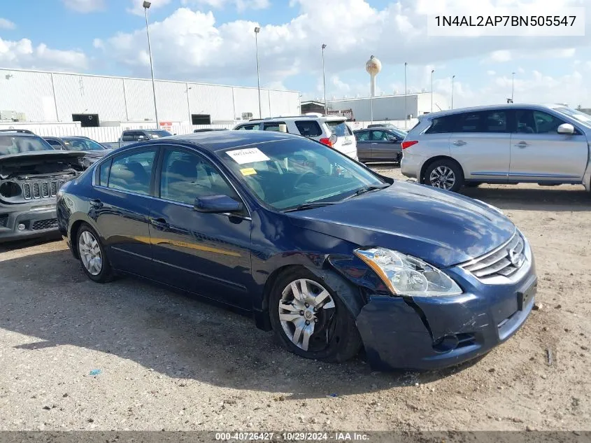 2011 Nissan Altima 2.5 S VIN: 1N4AL2AP7BN505547 Lot: 40726427