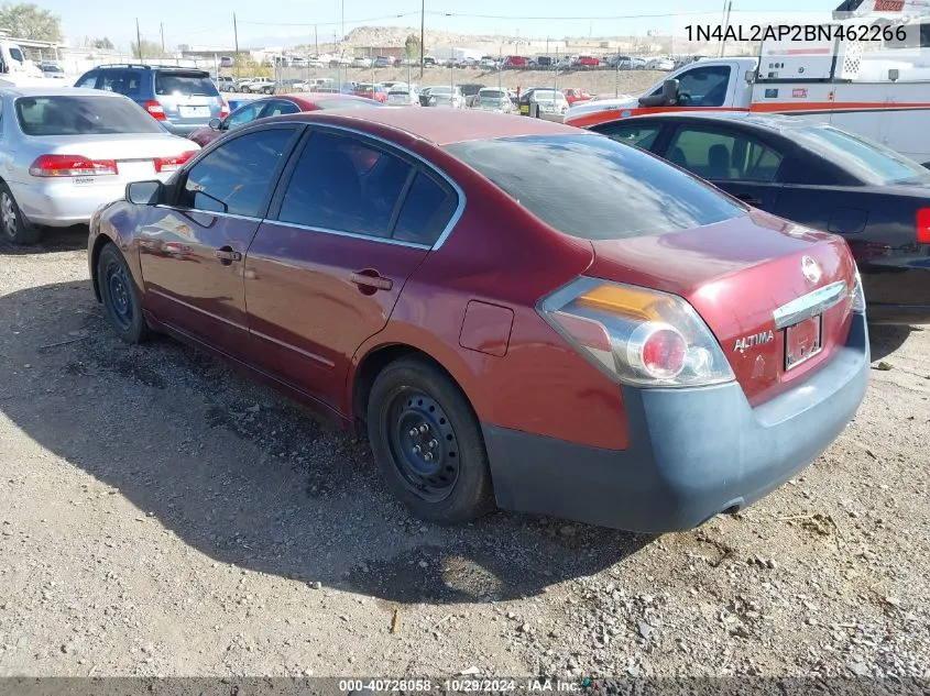 2011 Nissan Altima 2.5 S VIN: 1N4AL2AP2BN462266 Lot: 40728058