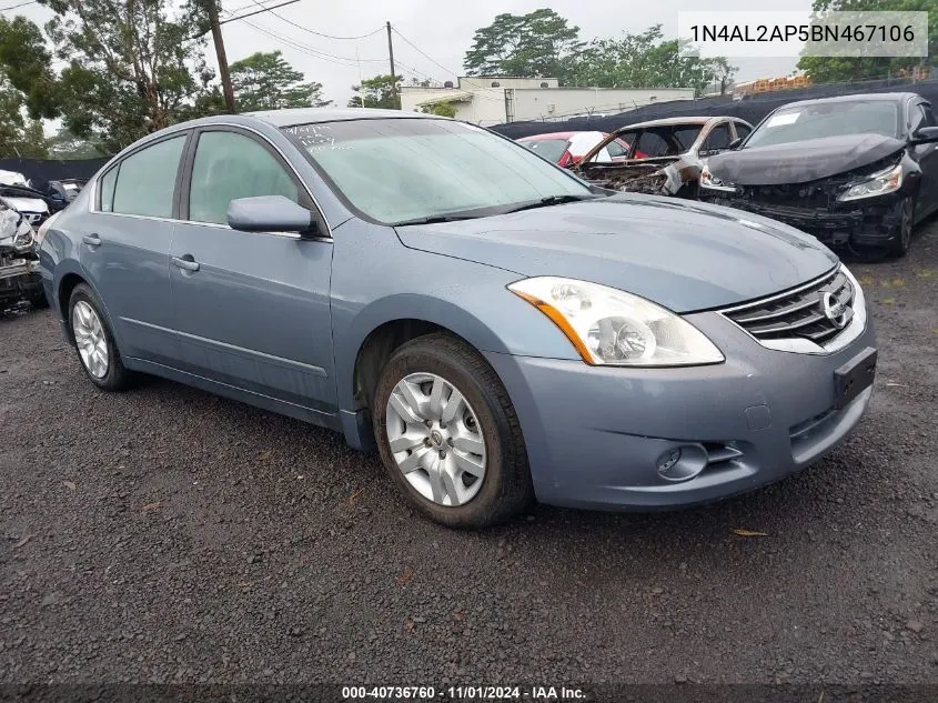 2011 Nissan Altima 2.5 S VIN: 1N4AL2AP5BN467106 Lot: 40736760