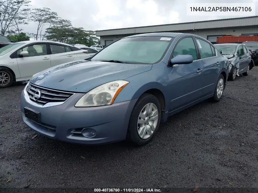 1N4AL2AP5BN467106 2011 Nissan Altima 2.5 S