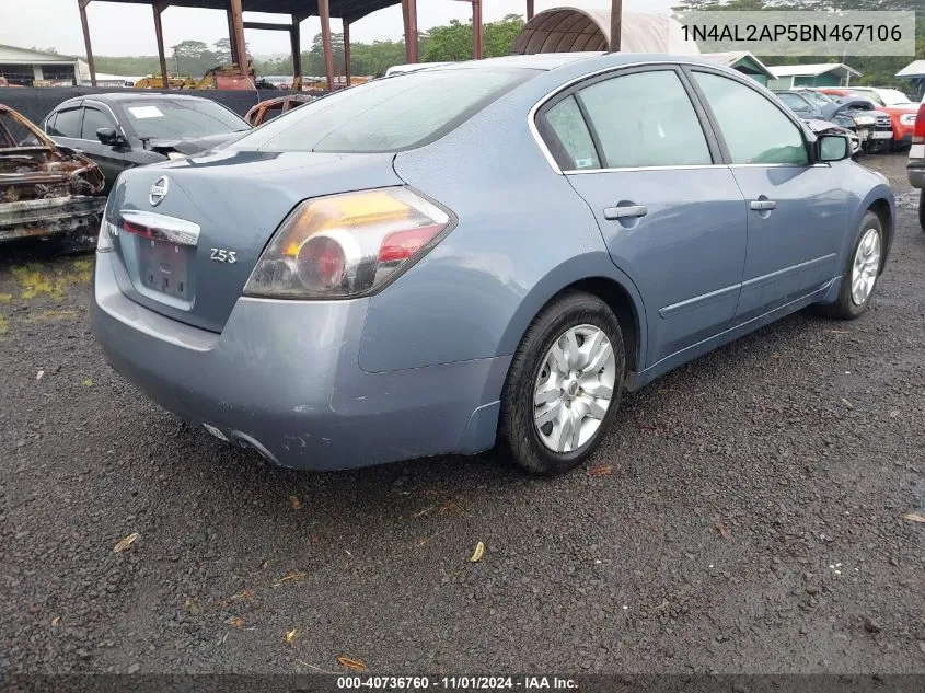 1N4AL2AP5BN467106 2011 Nissan Altima 2.5 S