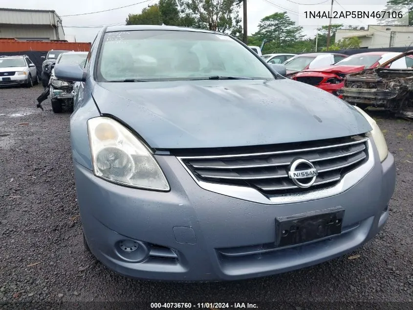 1N4AL2AP5BN467106 2011 Nissan Altima 2.5 S